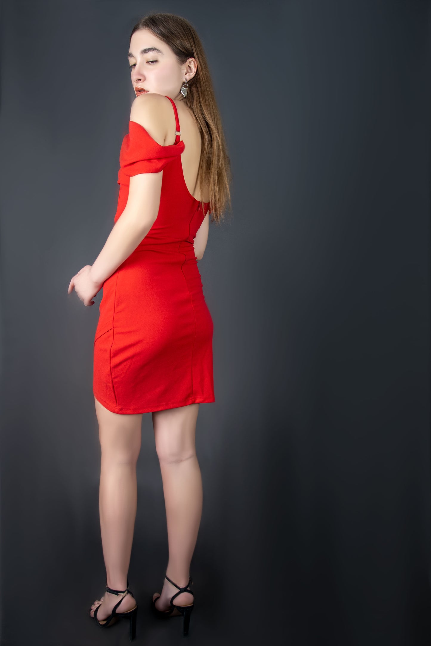 Fold Pleated Bodycon Red Dress|| Perfect for Dates and Parties