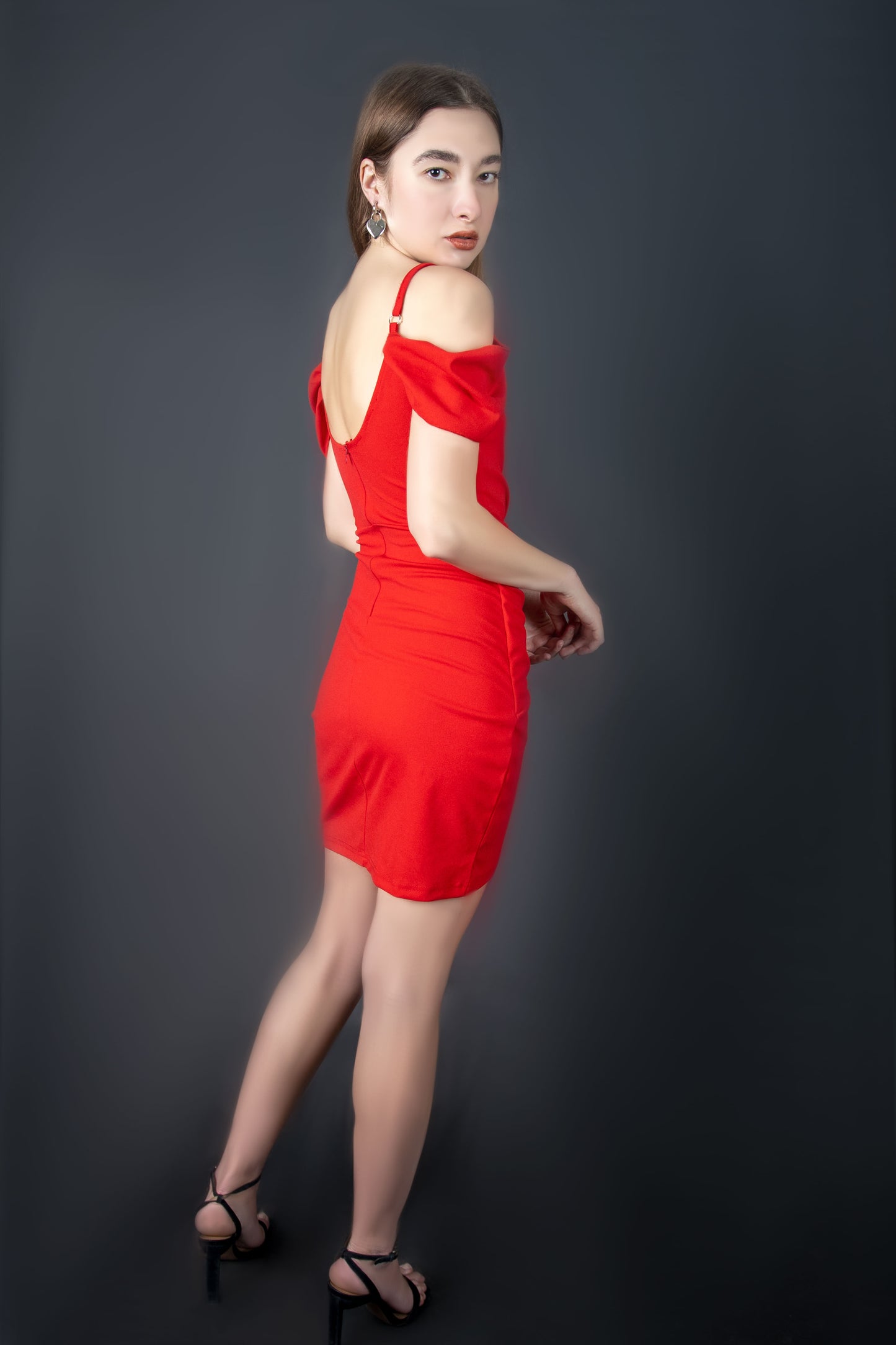 Fold Pleated Bodycon Red Dress|| Perfect for Dates and Parties