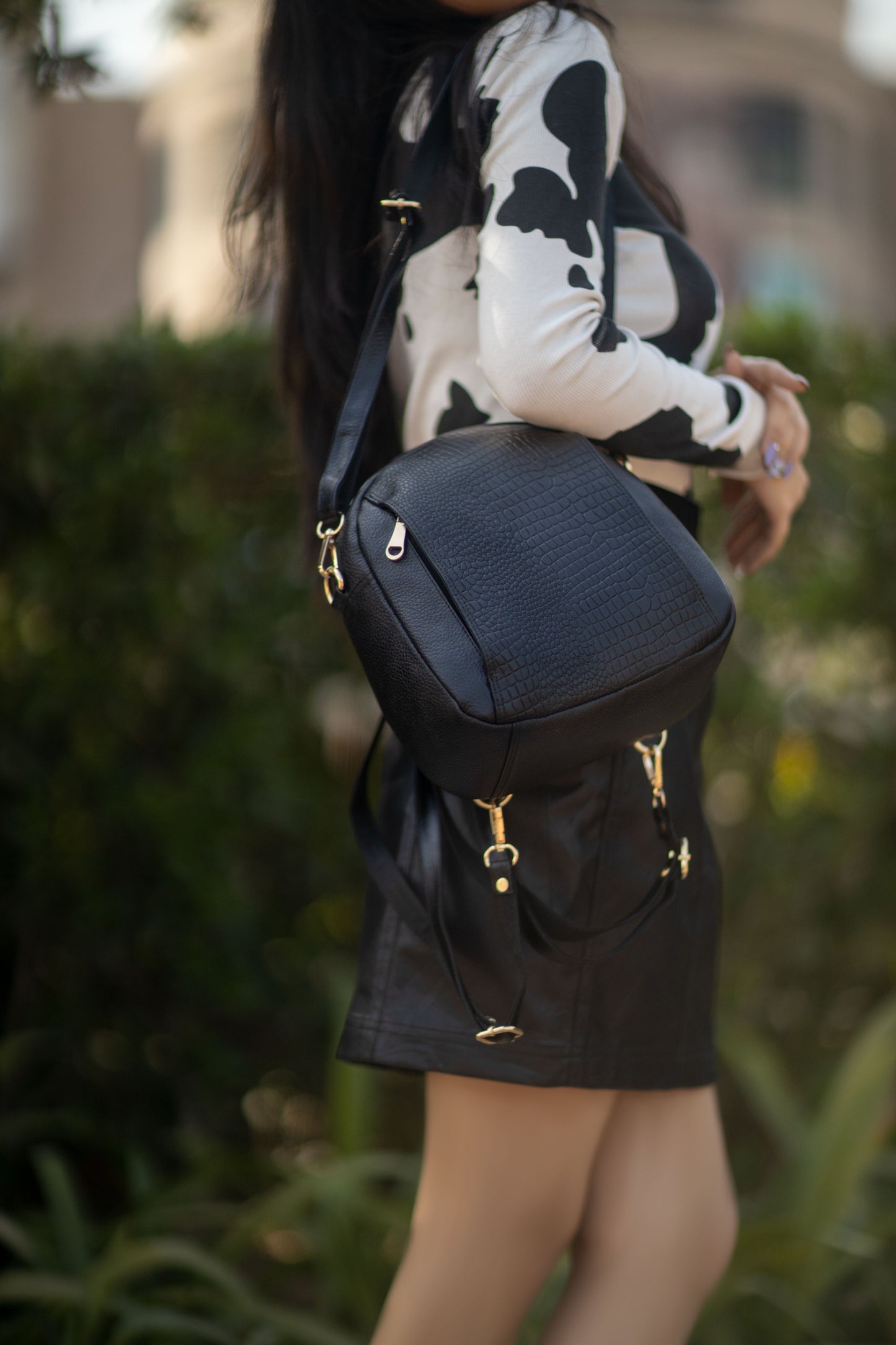 Multifunctional Real Leather Backpack For Her